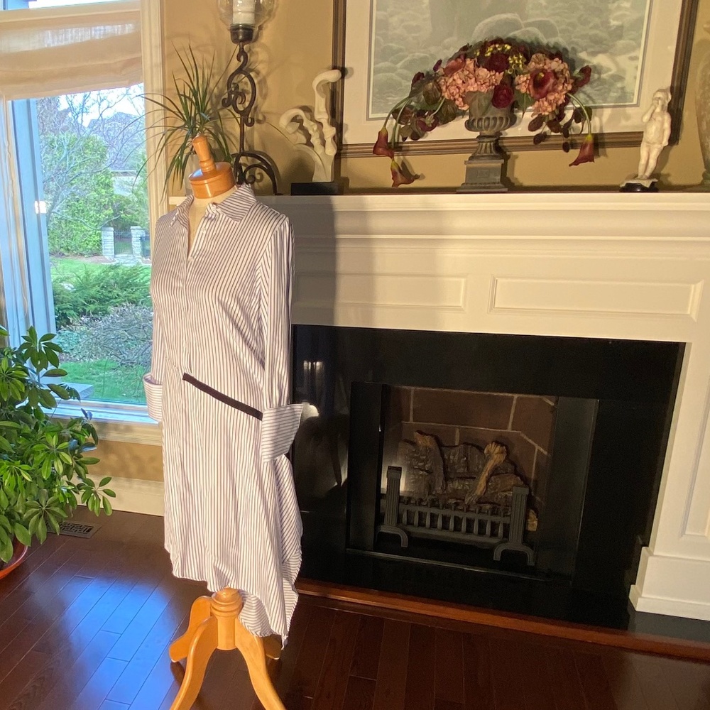 Marques’Almeida ASYMMETRIC STRIPE DRESS - Picture 6 of 14